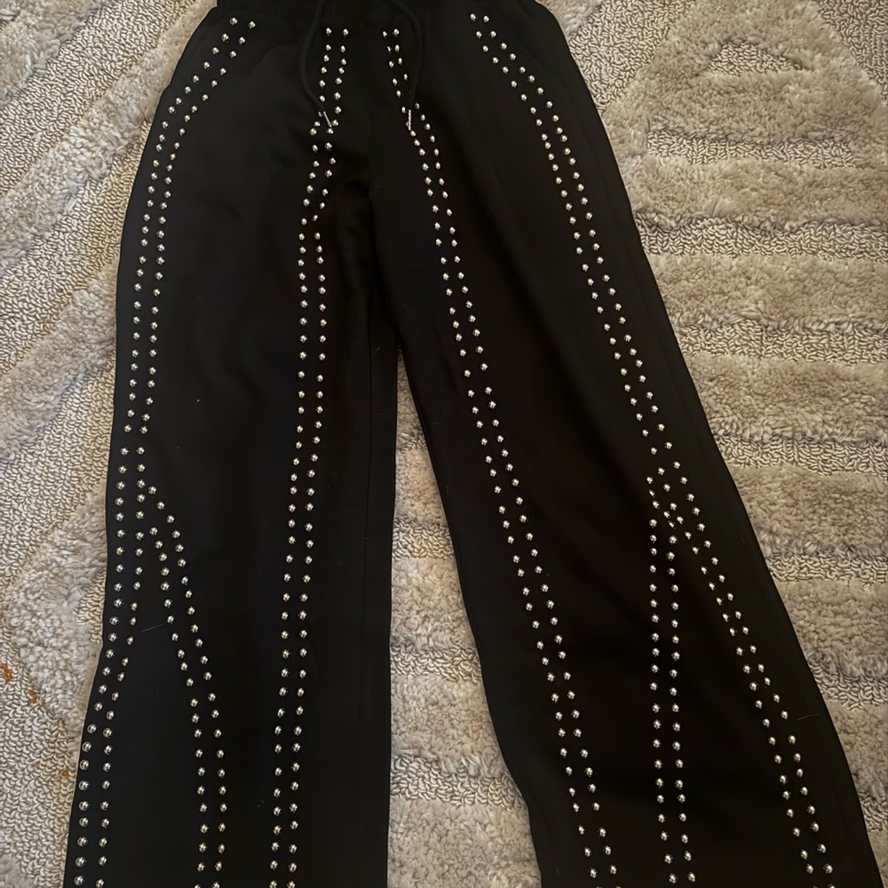 AKIRA Black Trousers with studs
